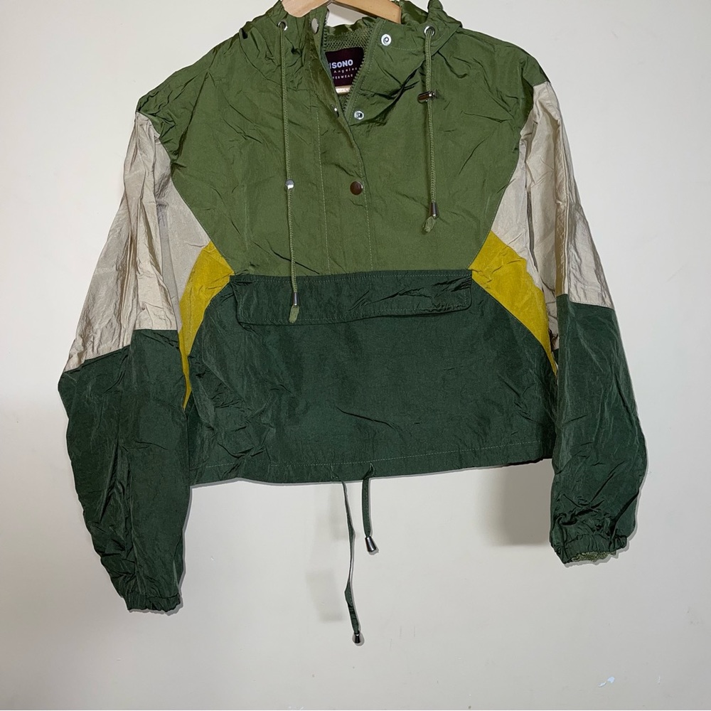 Hooded Colorblock Windbreaker